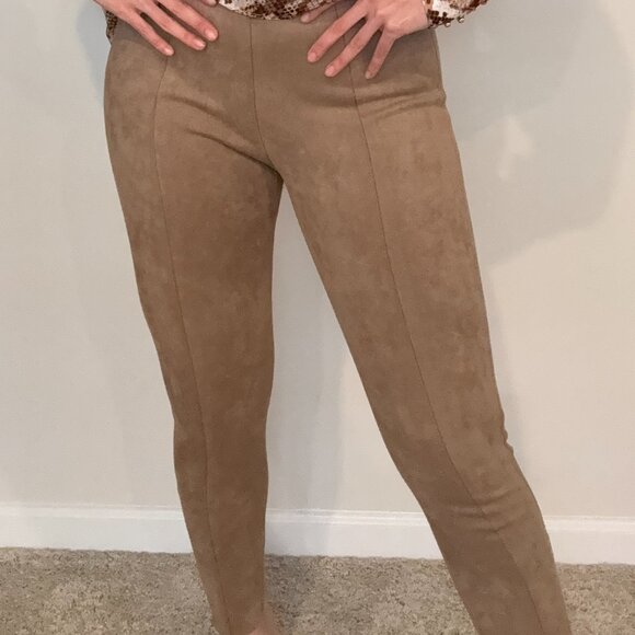 Zara Faux Suede Leggings - talla M - Picture 2 of 6